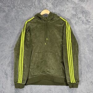 Adidas IVY PARK Corduroy Hoodie Mens XL Green Cotton Stretch Beyonce Activewear